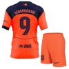Conjunto FC Barcelona Lewandowski 9 Tercera Equipación 2025-26 - Niño